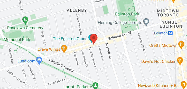 map of 363 EGLINTON AVE W